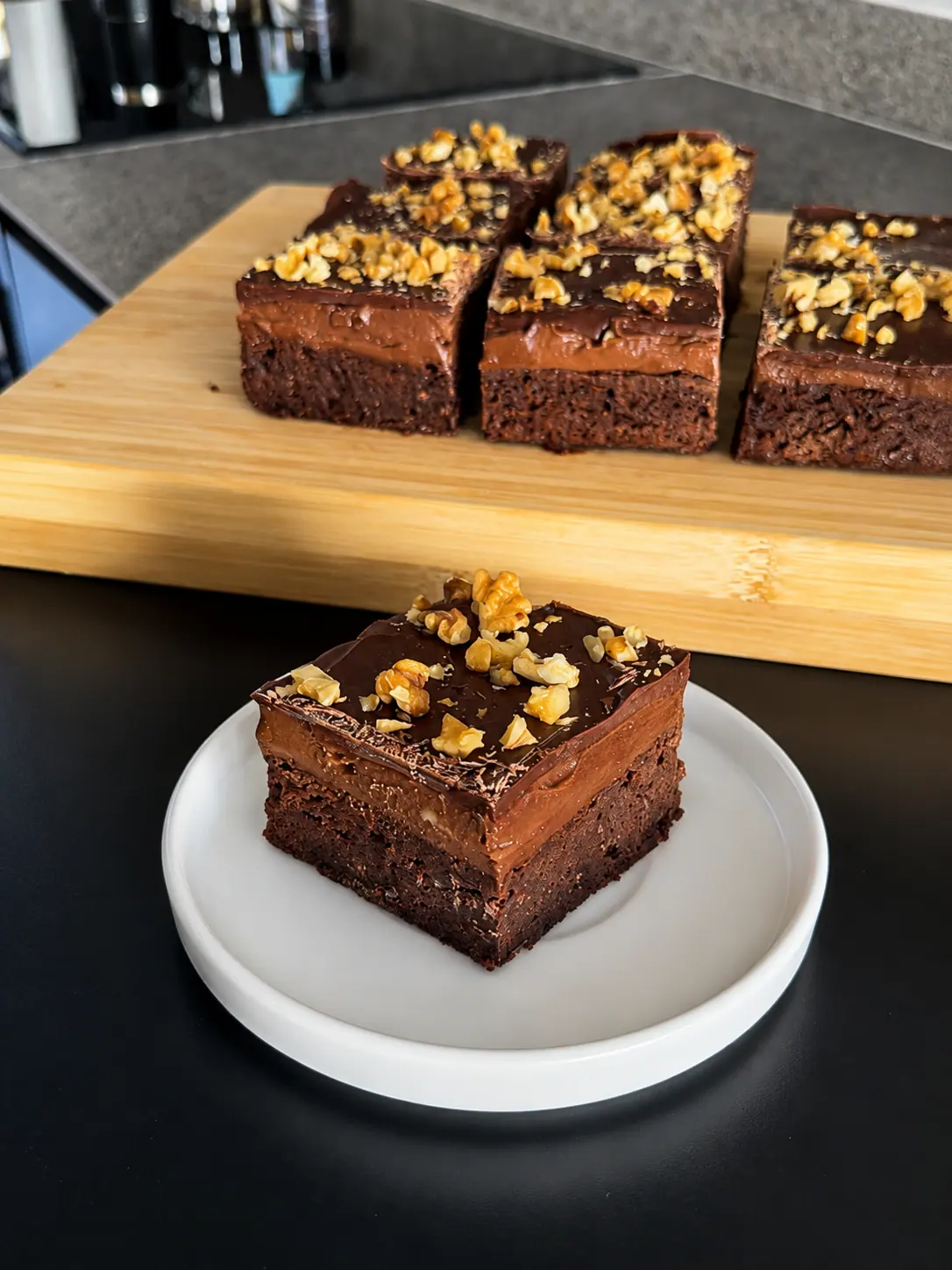 Cheesecake brownie de Nutella